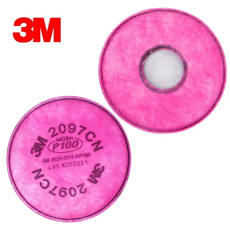 3M2091/2097/2096KP100焊接滤棉配合7502/6200/6502/6502QL面具