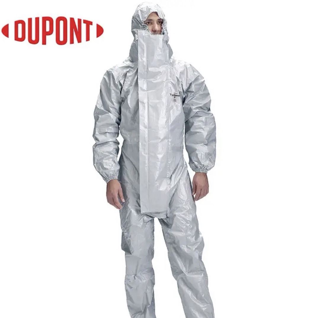 杜邦TychemF(6000)防化服防强酸碱苯等有机和无机溶剂连体防护服