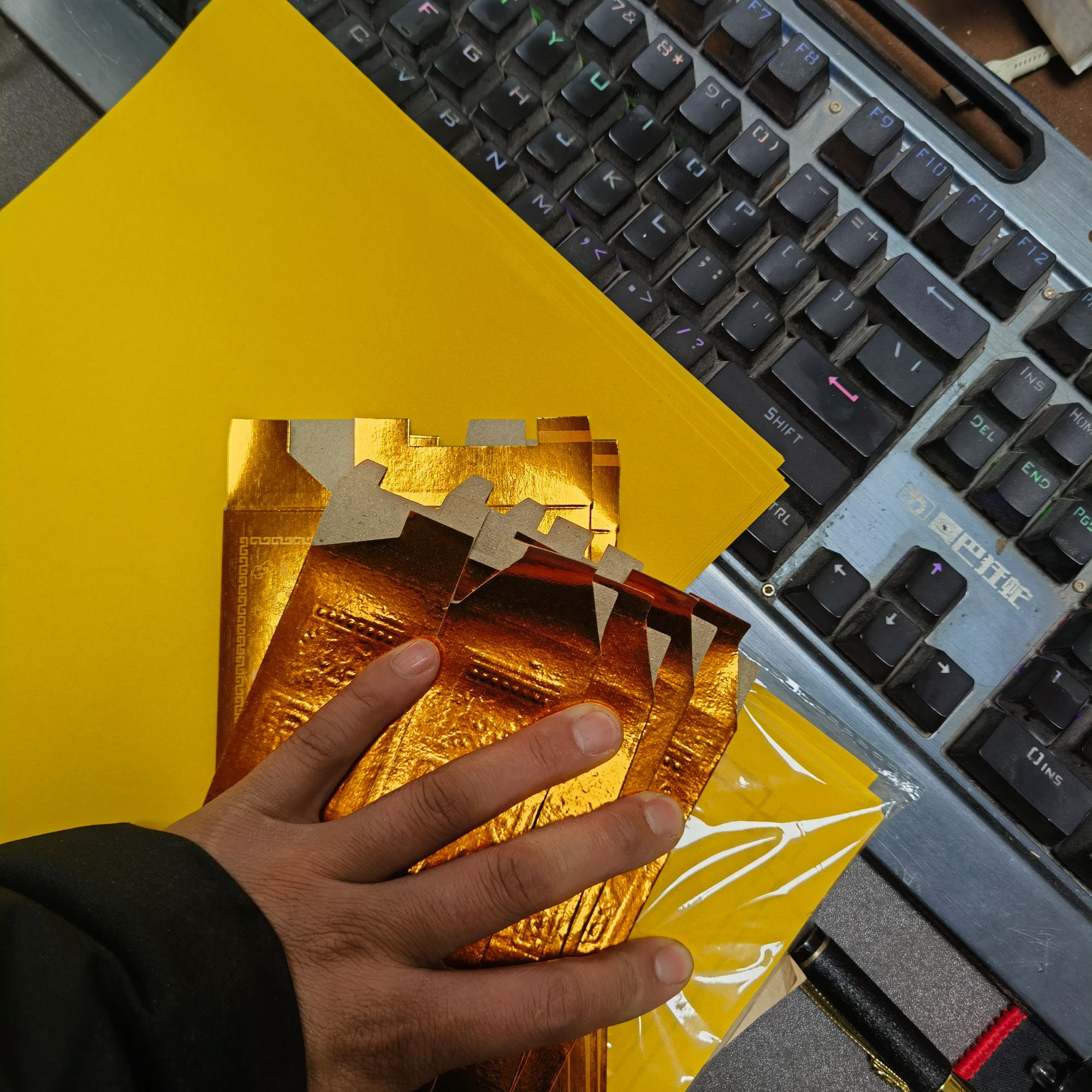 拍3发4手工卡纸手工免粘硬卡纸拍下就是100个