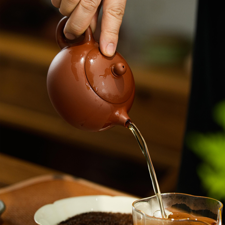 【丁柯玩壶】宜兴精工半手工红泥清水泥茶壶小容量茶具西施紫砂壶