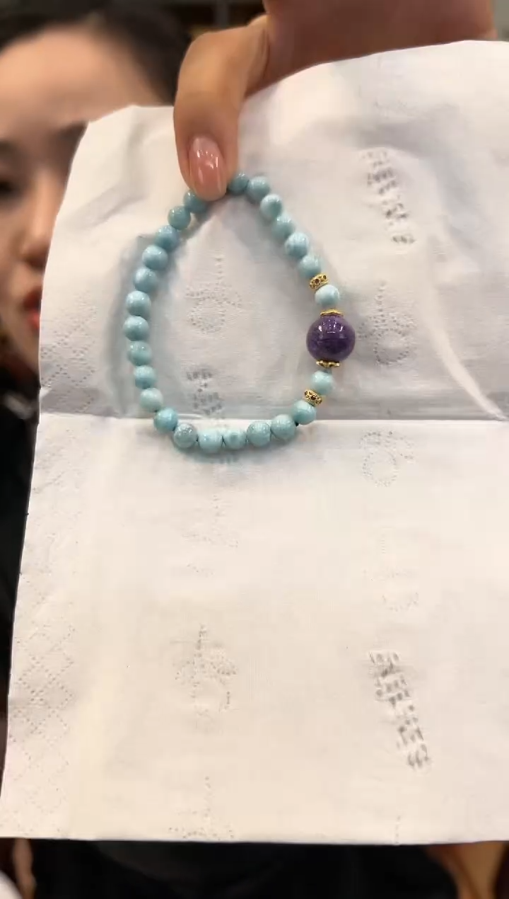 【闪购商品】针钠钙石（海纹石）手链未镶嵌手链