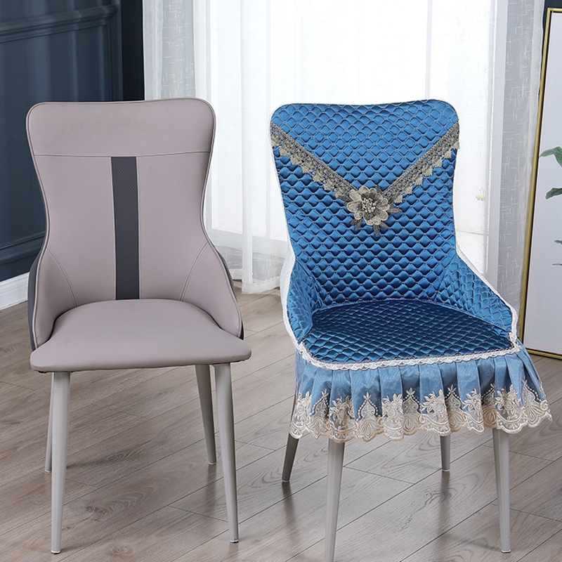 小蛮腰轻奢弧形椅子套罩餐桌椅坐垫靠背一体垫四季通用椅垫凳子套