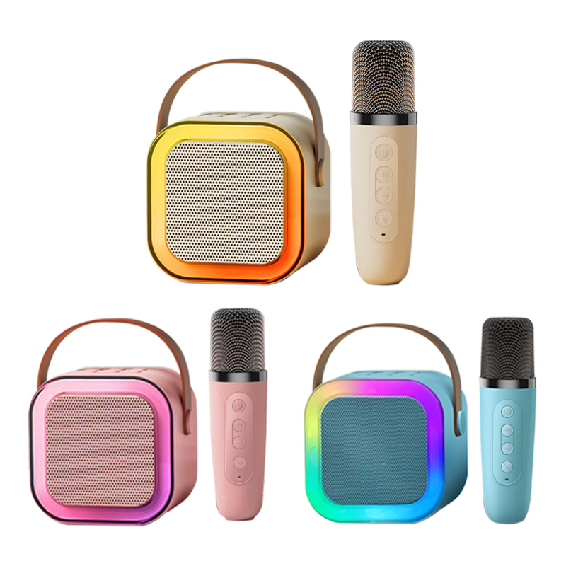 【颜色随机】DSK迷你话筒音响一体家用K歌KTV家庭蓝牙音响户外音箱
