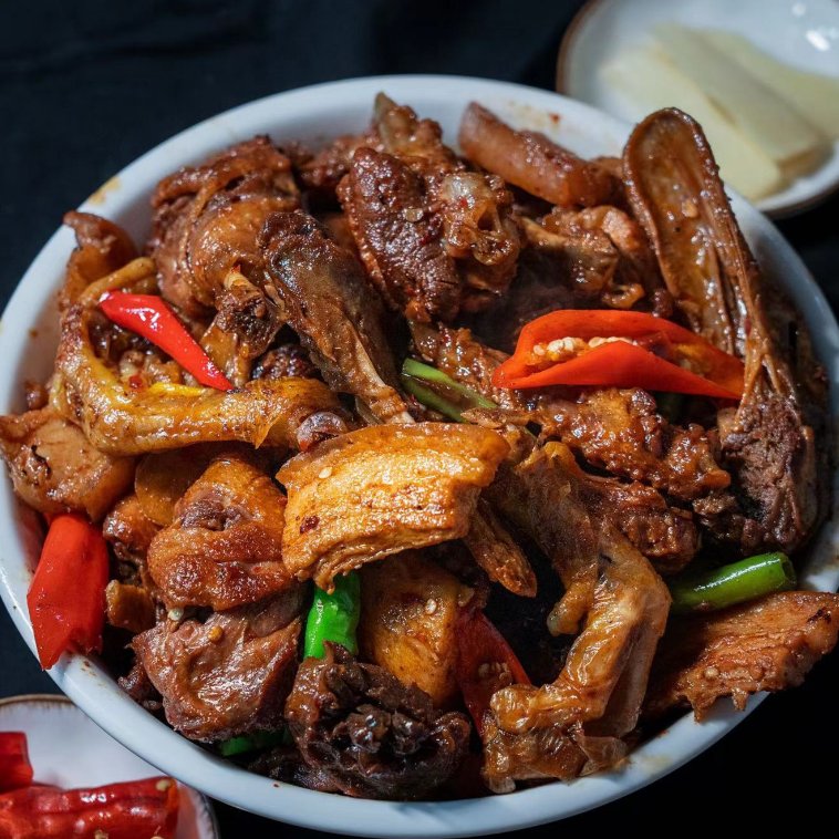 阿岩炒芷江鸭（干香火锅型 五花肉芷江鸭）顺丰包邮 芷江鸭  [鸭肉]