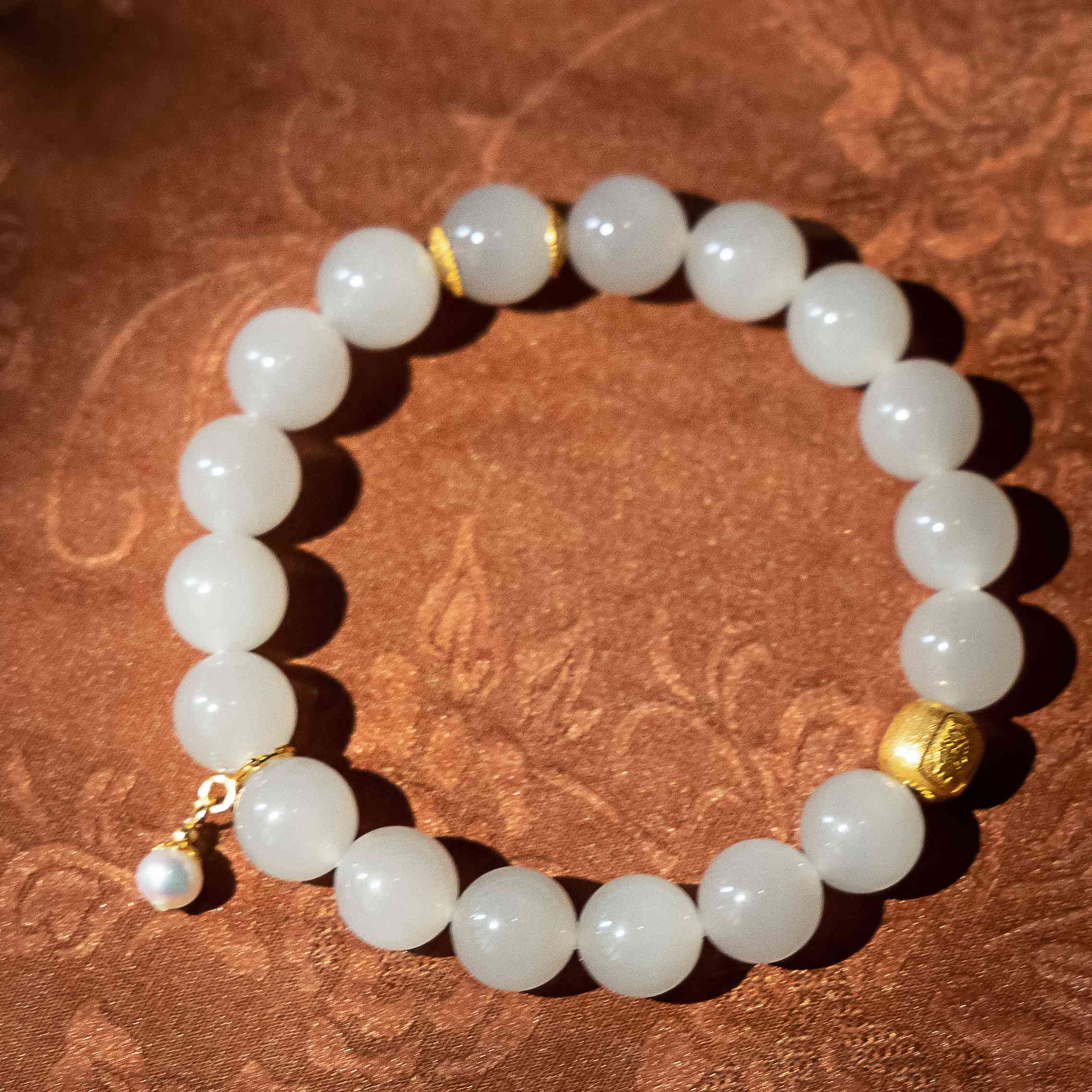 GG233和田玉手串，18K金，多样性发货|BHT3