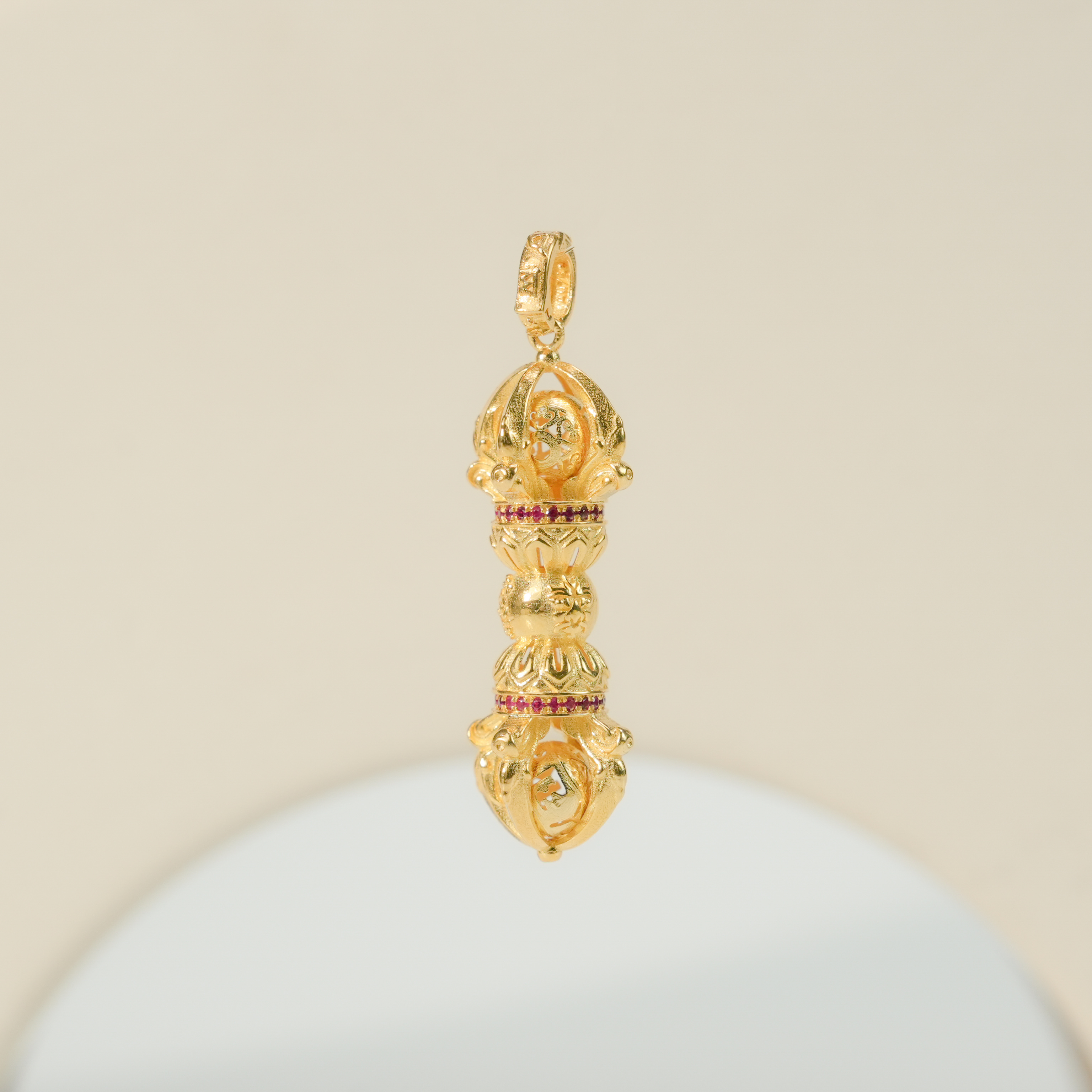 【莲师金刚杵】18k金吊坠-FF928-ZH|BKJ5