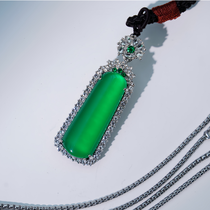 国风无事牌高定设计款项链吊坠S0031