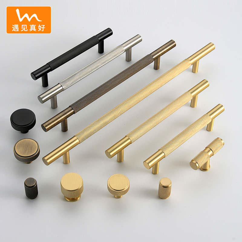 遇见真好法式黄铜拉手美式柜门衣柜家具门把手古铜色橱柜抽屉拉手