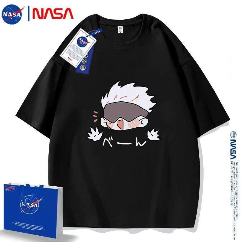 NASA联名咒术回战T恤五条悟动漫二次元男精棉短袖日系动漫t恤