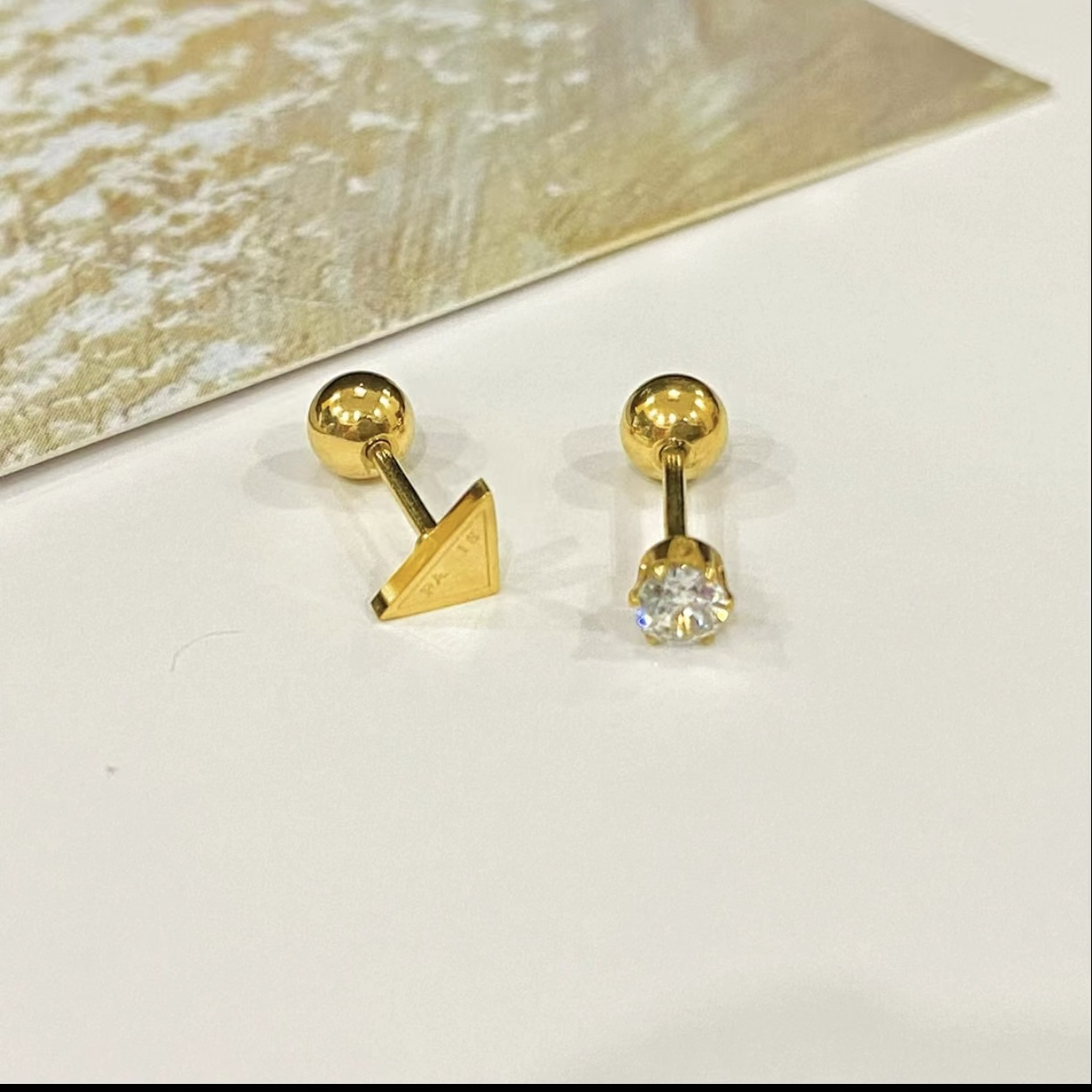 铜合金耳饰 轻奢气质时尚简约耳钉650