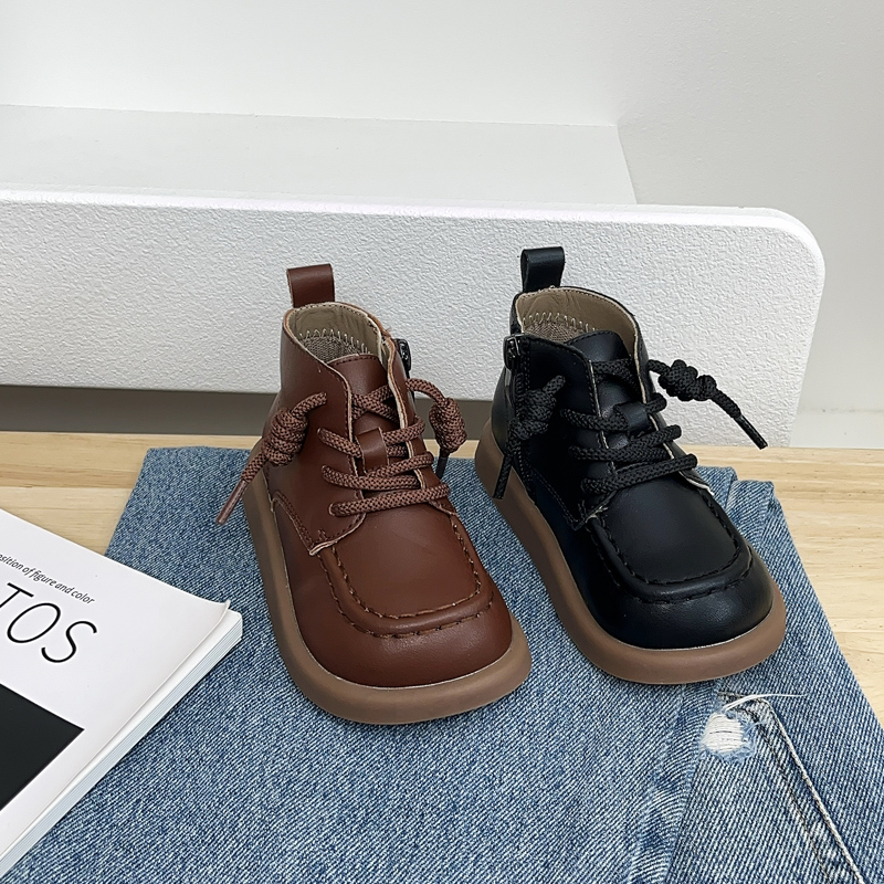 【88-10】机车风马丁靴好打理防水防尘儿童短靴女童酷飒男童户外风