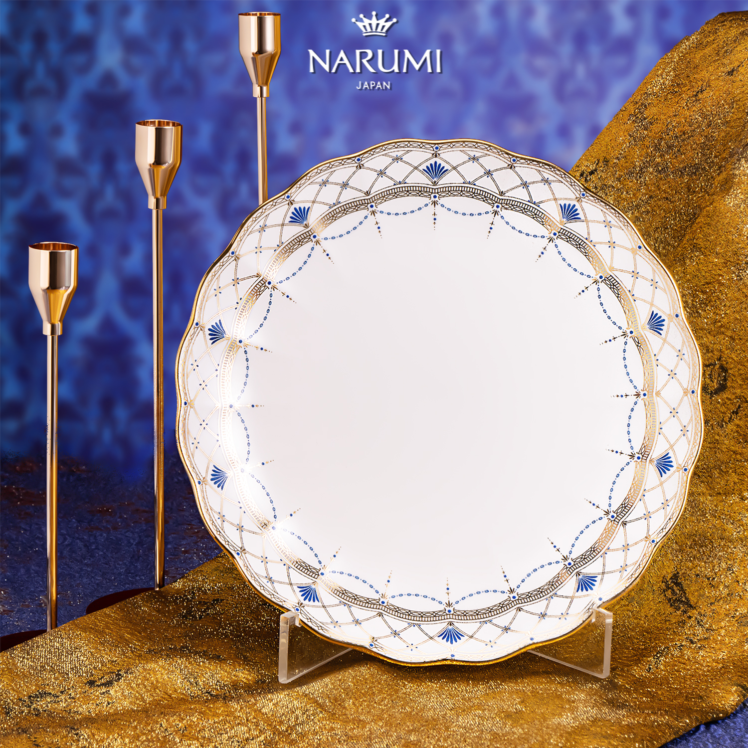 NARUMI日本/鸣海PrimaDonna系列27cm骨瓷盘单只礼盒52476-1436