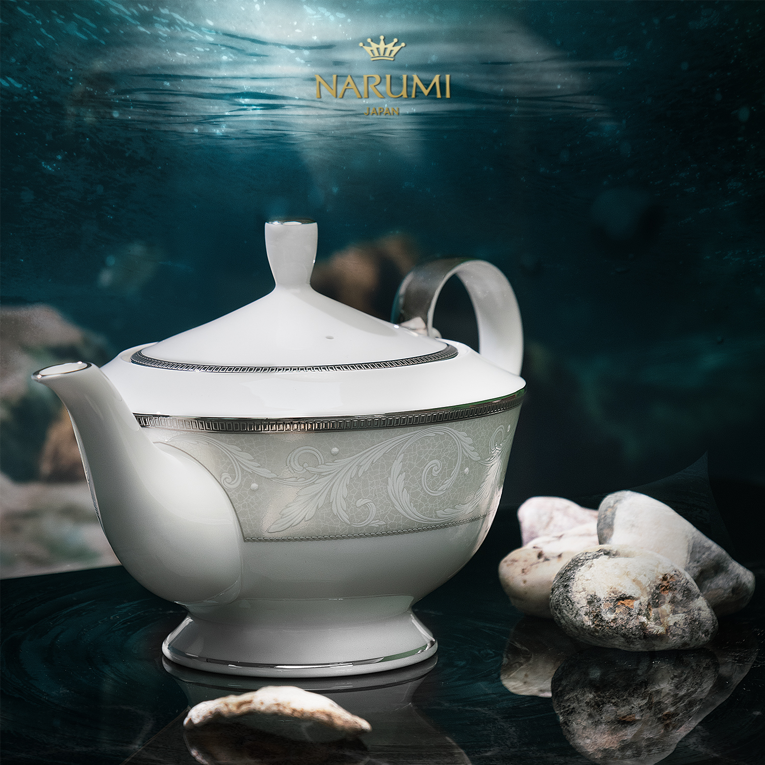 日本NARUMI/鸣海Nocturne系列下午茶单品茶/咖啡壶骨瓷50685-4416