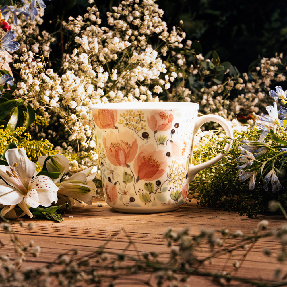 NARUMI鸣海Anna Emilia马克杯创意简约复古家用情侣骨瓷喝水杯