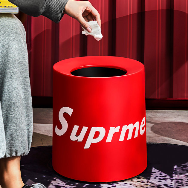 垃圾桶家用厕所卫生间双层厨房大容量废纸篓客厅办公室加厚收纳桶