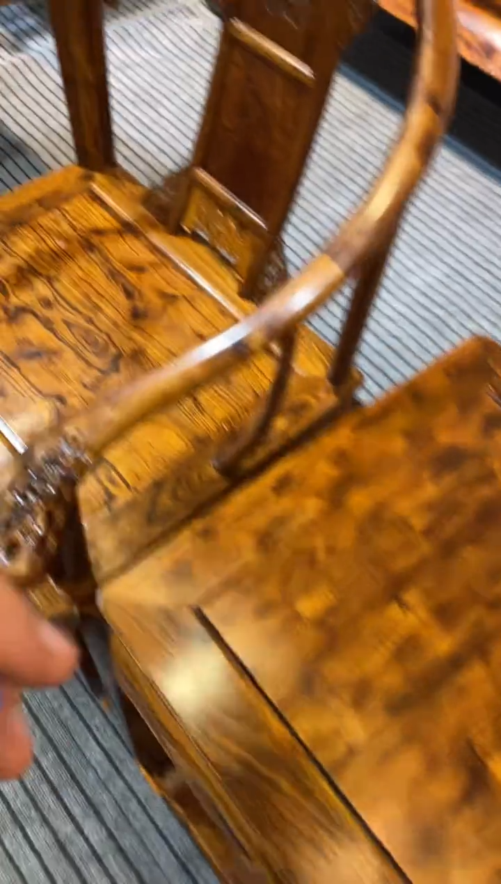 【闪购商品】花梨木类木艺黄花梨皇宫椅三件套