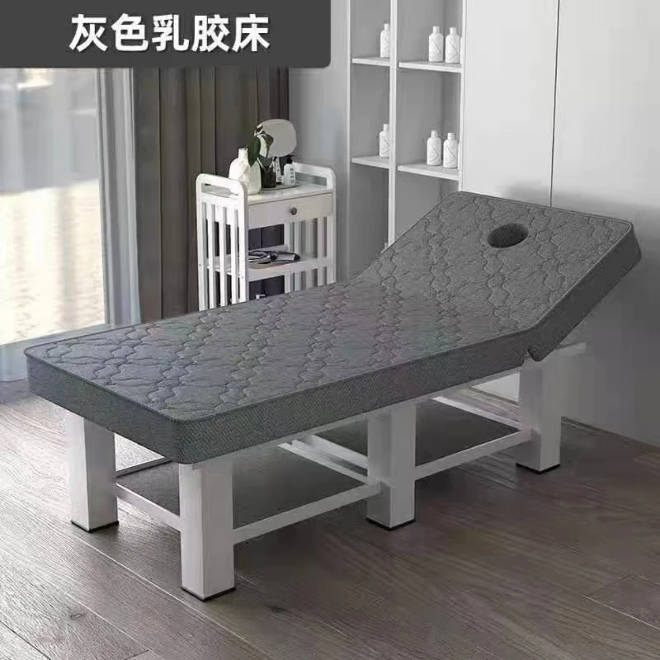 美容床美容院专用推拿按摩理疗家用折叠纹绣火疗带洞艾灸床美睫床