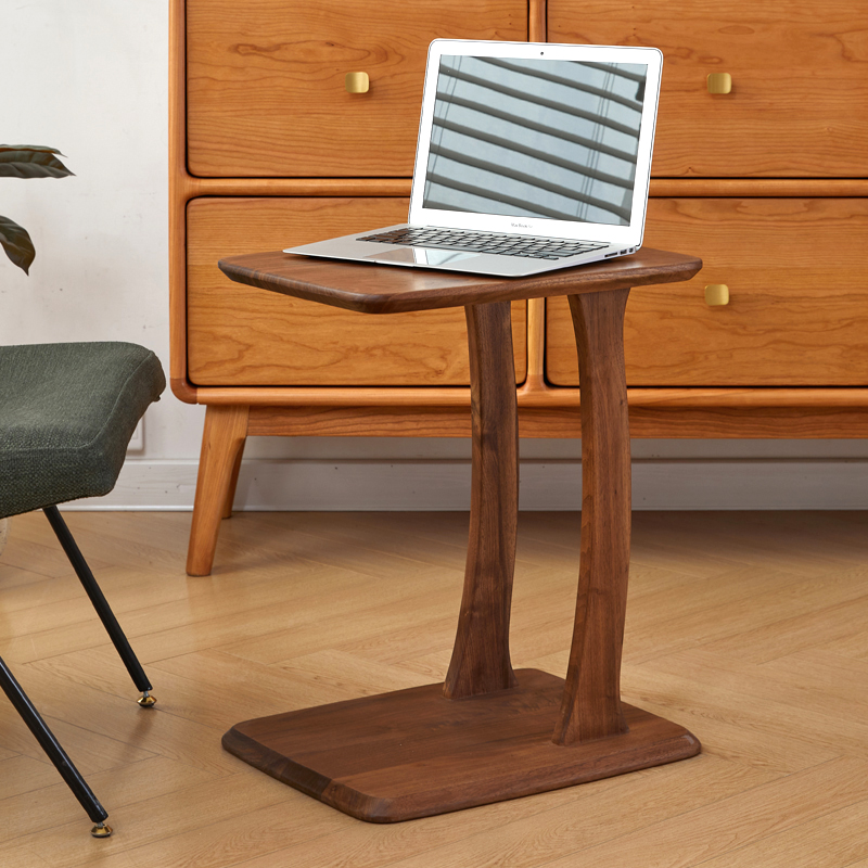 黑胡桃木沙发边几樱桃木可移动北欧简约客厅日系简约风马克多林