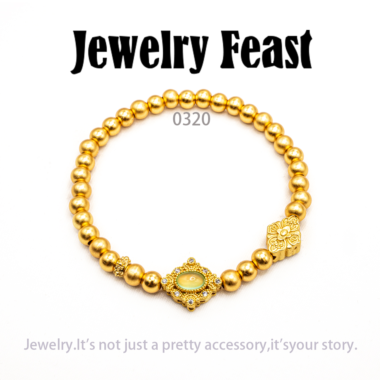 铜合金手链 JF轻奢设计师手链~0320