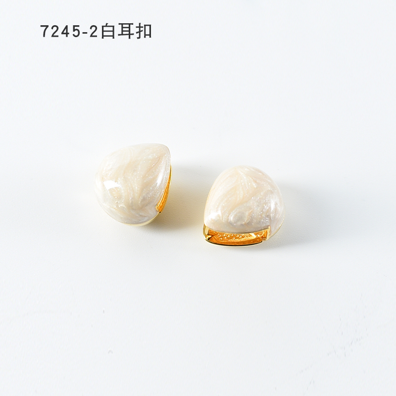 铜合金耳饰 简约个性气质耳环小众设计高级感耳钉耳饰～7245-2