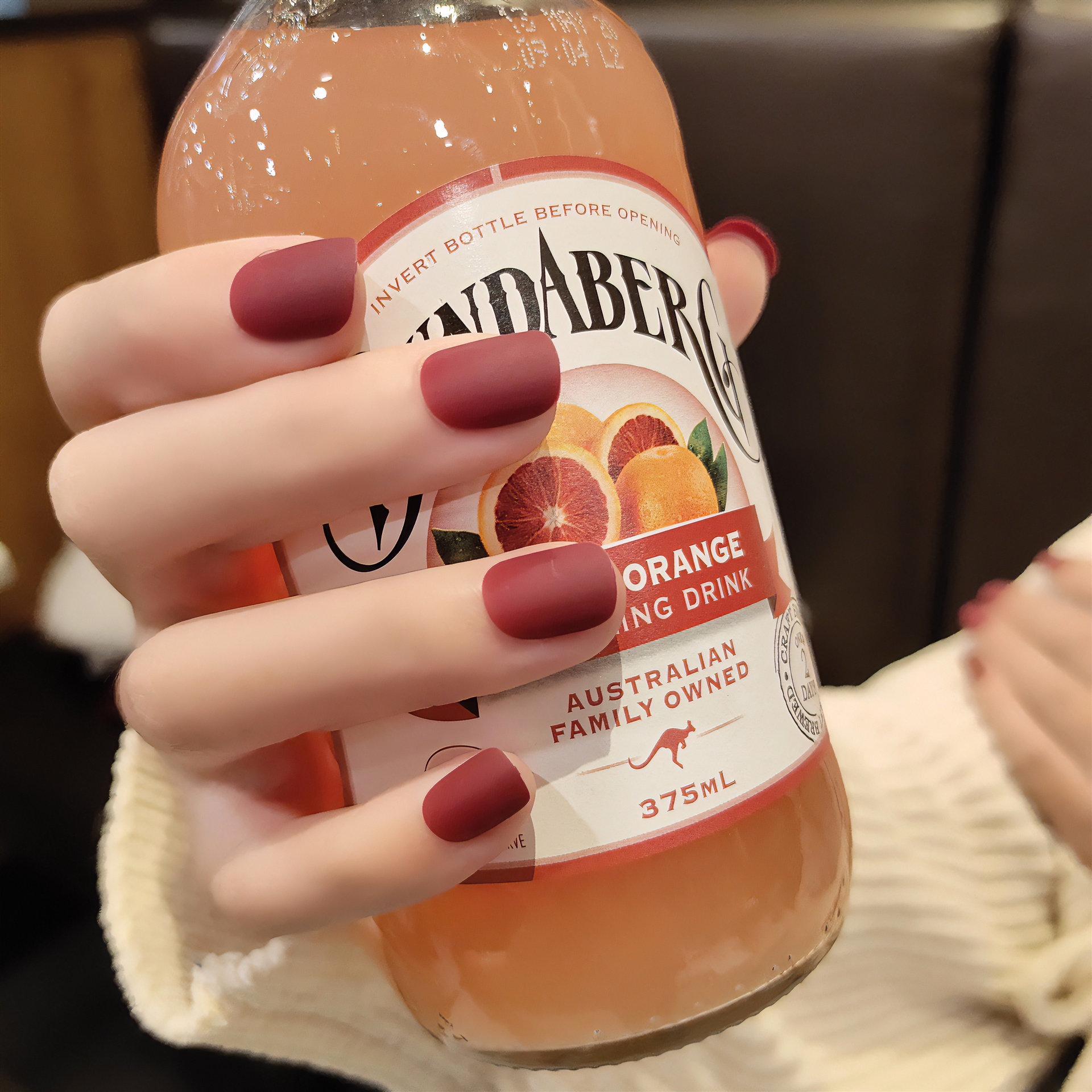 【酒红磨短】少女学生日常穿戴甲简约百搭显白假指甲贴片美甲成品