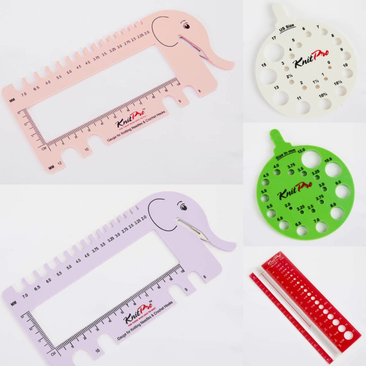 KnitPro记号扣密度尺量针器计数器 连接杆DIY辅助编织工具配件