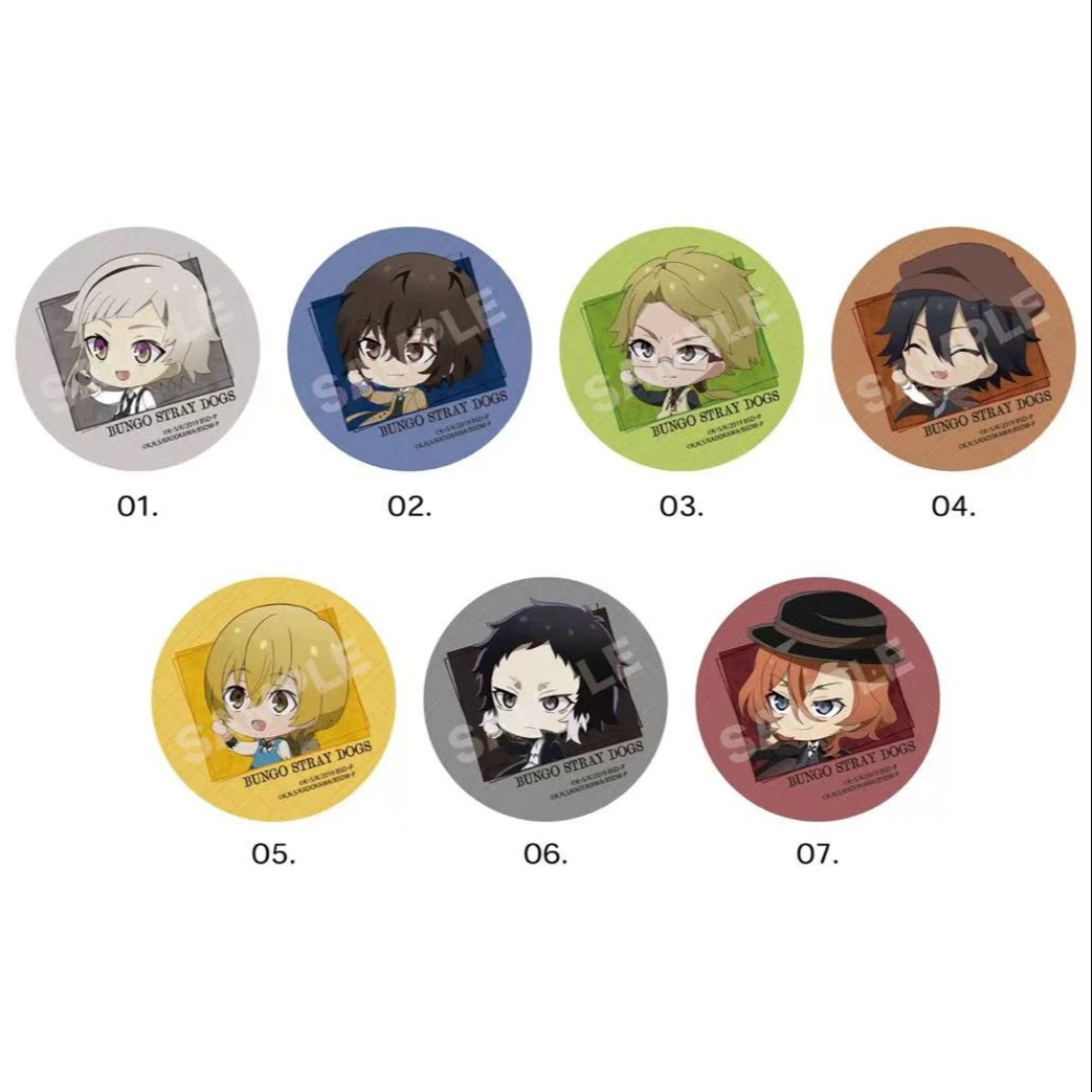 【溜溜潮玩】日谷现货 文豪野犬—打招呼Q版吧唧盲盒