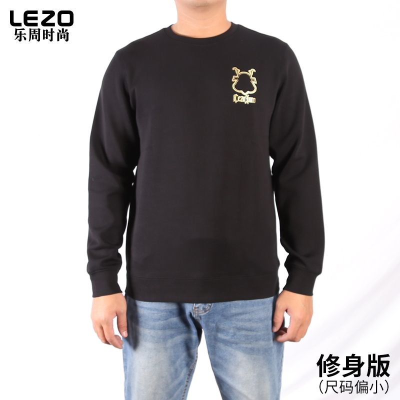 LEZO乐周时尚秋冬款男装圆领卫衣L24327014A