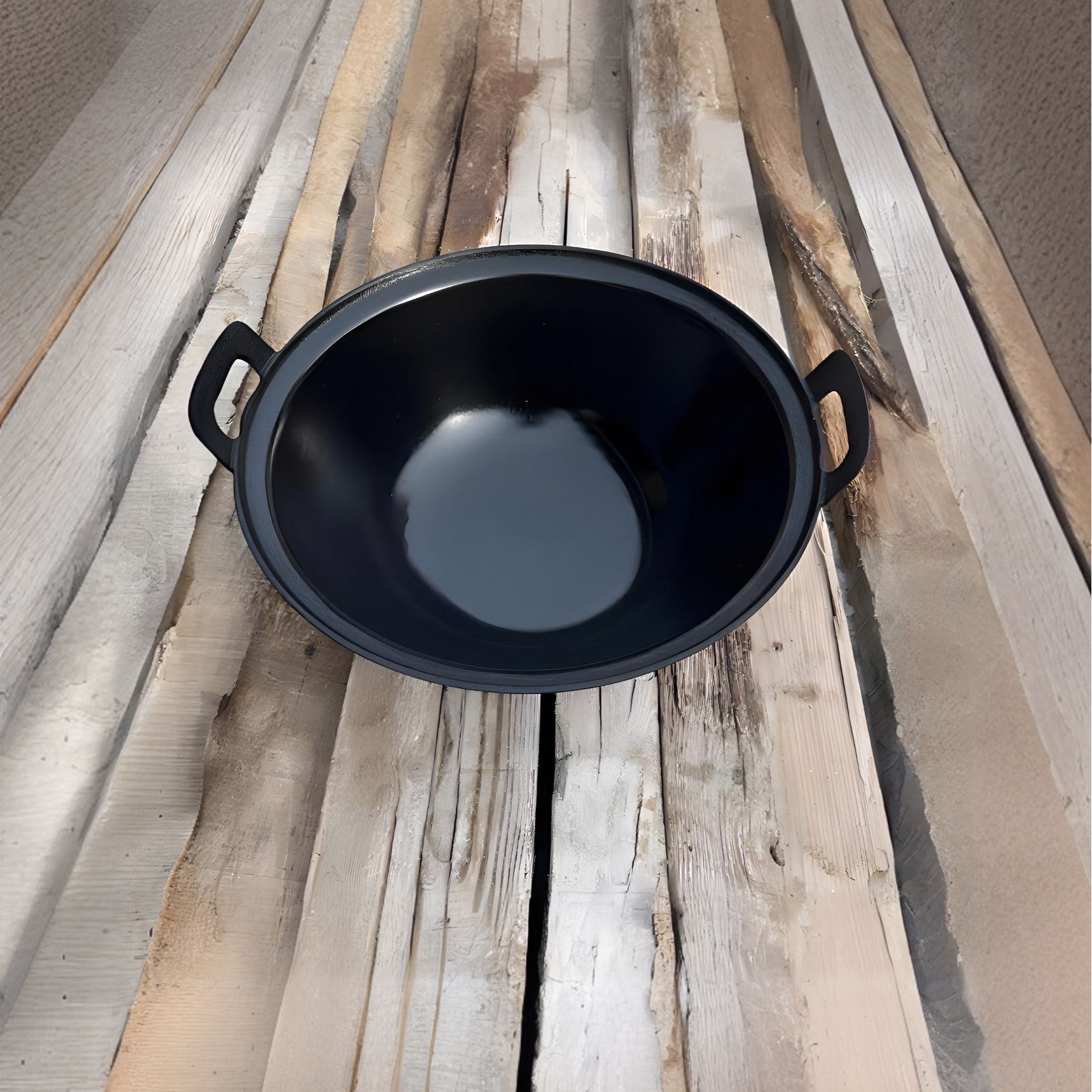 内蒙铁蛋老铁锅，36公分圆底锅（适合3/5人用）