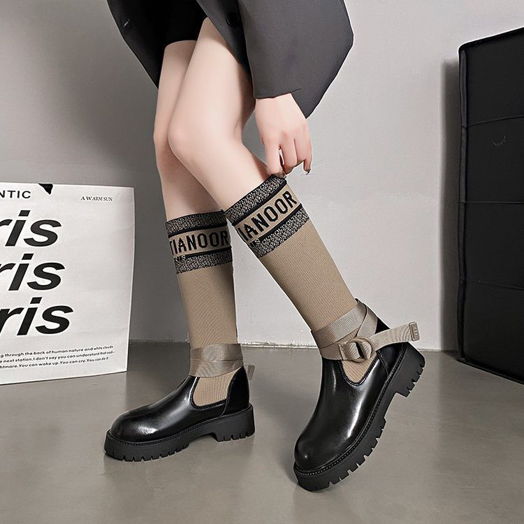 2025新款英伦风秋季爆款长靴骑士外穿轻便洋气长筒靴F7-1