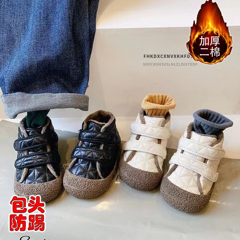 回力瑞儿童毛毛鞋2023爆款冬季加厚软底防踢轻便1-3 岁幼儿学步鞋