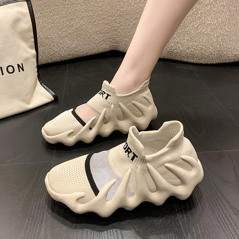 训练健身鞋女跳绳厚底跑步机鞋瑜伽室内专用软底轻便减震运动鞋女