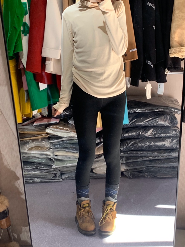 德妃推荐打底裤高腰加厚运动休闲黑色