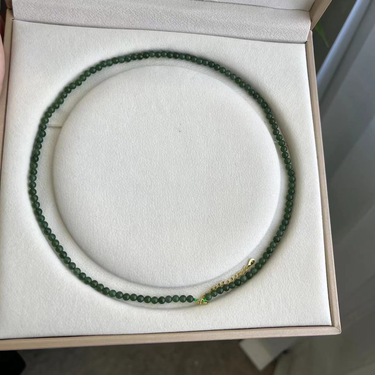 非金属仿水晶项链 高级感气质小米珠项链C8994