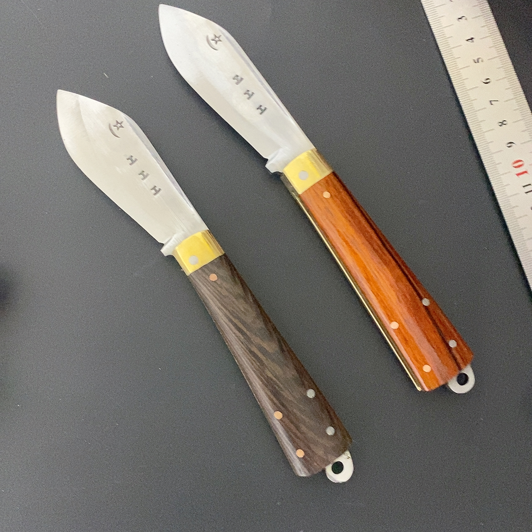 大河家老师傅折叠鱼头瓜果刀手工