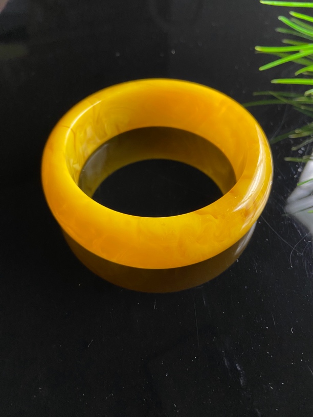 x065典藏传承轮胎镯牛黄脂手镯首饰 手饰