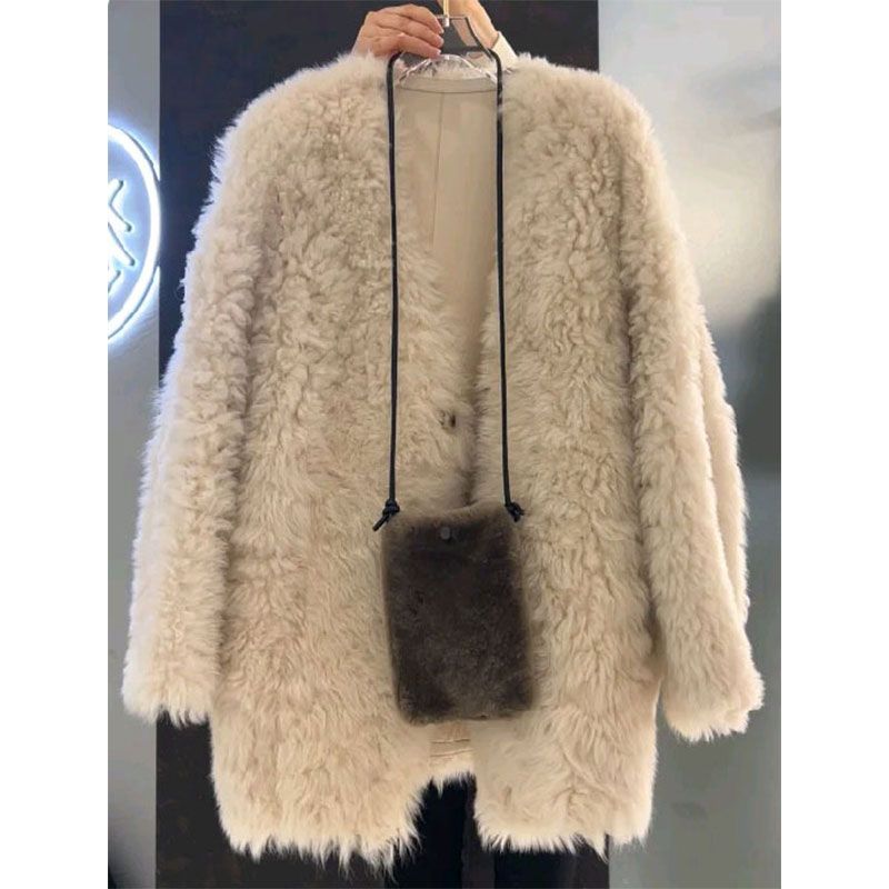 小众小香风感韩系气质名媛新款外套秋冬加加厚宽松百搭