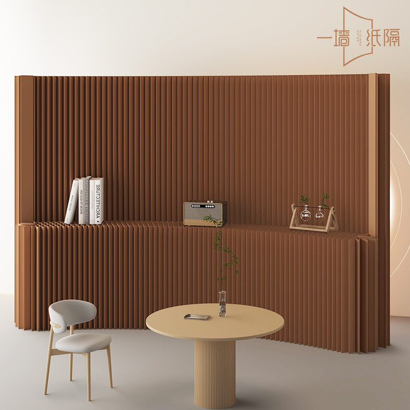 风琴纸墙展示隔断折叠围栏挡板办公室隔断墙商场服装店展示纸屏风