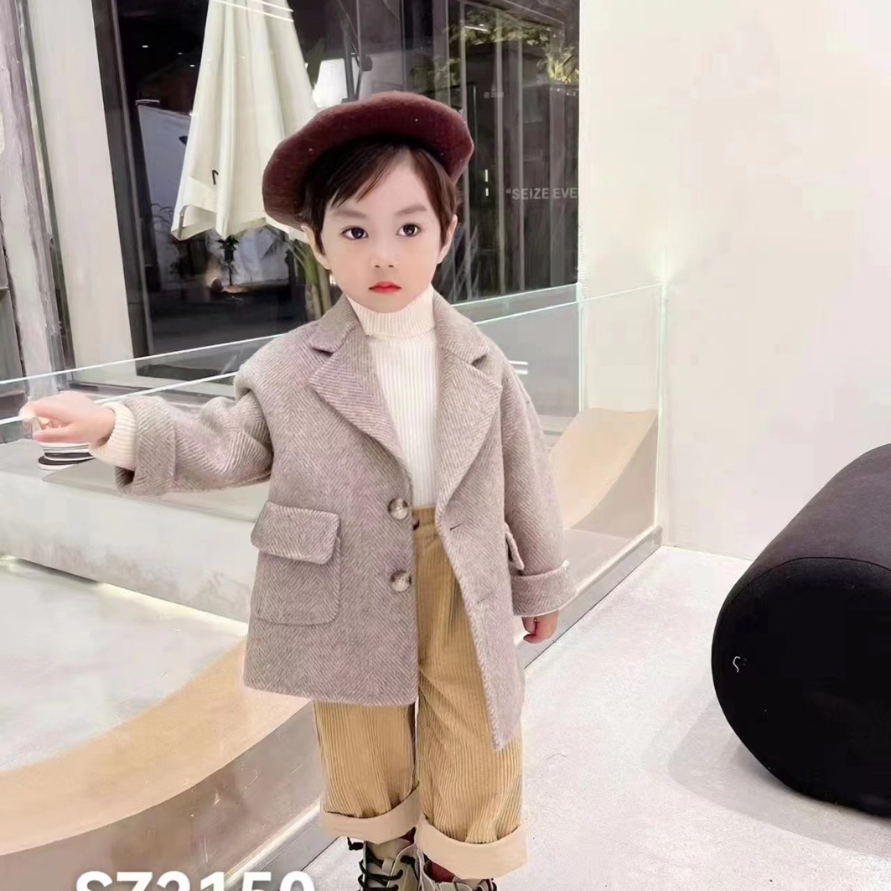 双面呢大衣时尚休闲