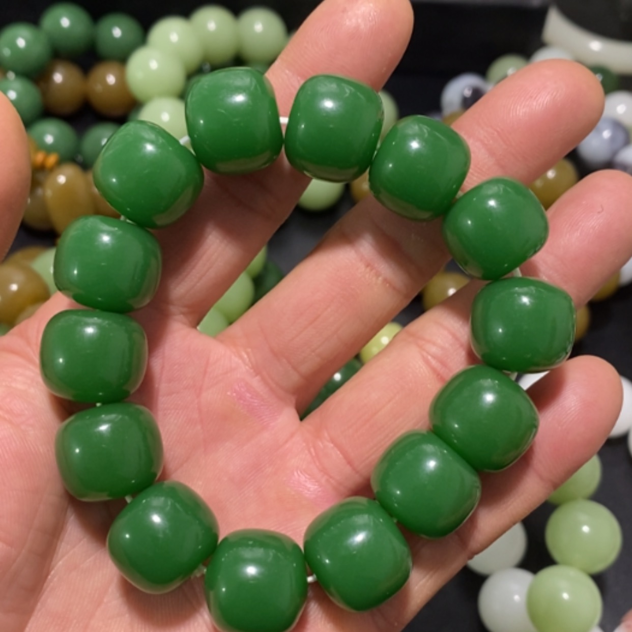 【闪购商品】和田玉（糖玉）手链未镶嵌