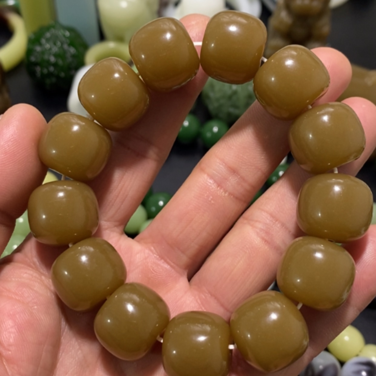 【闪购商品】和田玉（糖玉）手链未镶嵌