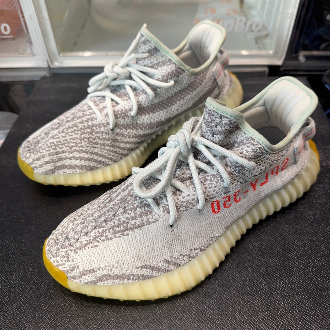 42码/adidas yeezy350 可燃冰 生活休闲鞋/95新无盒/0293