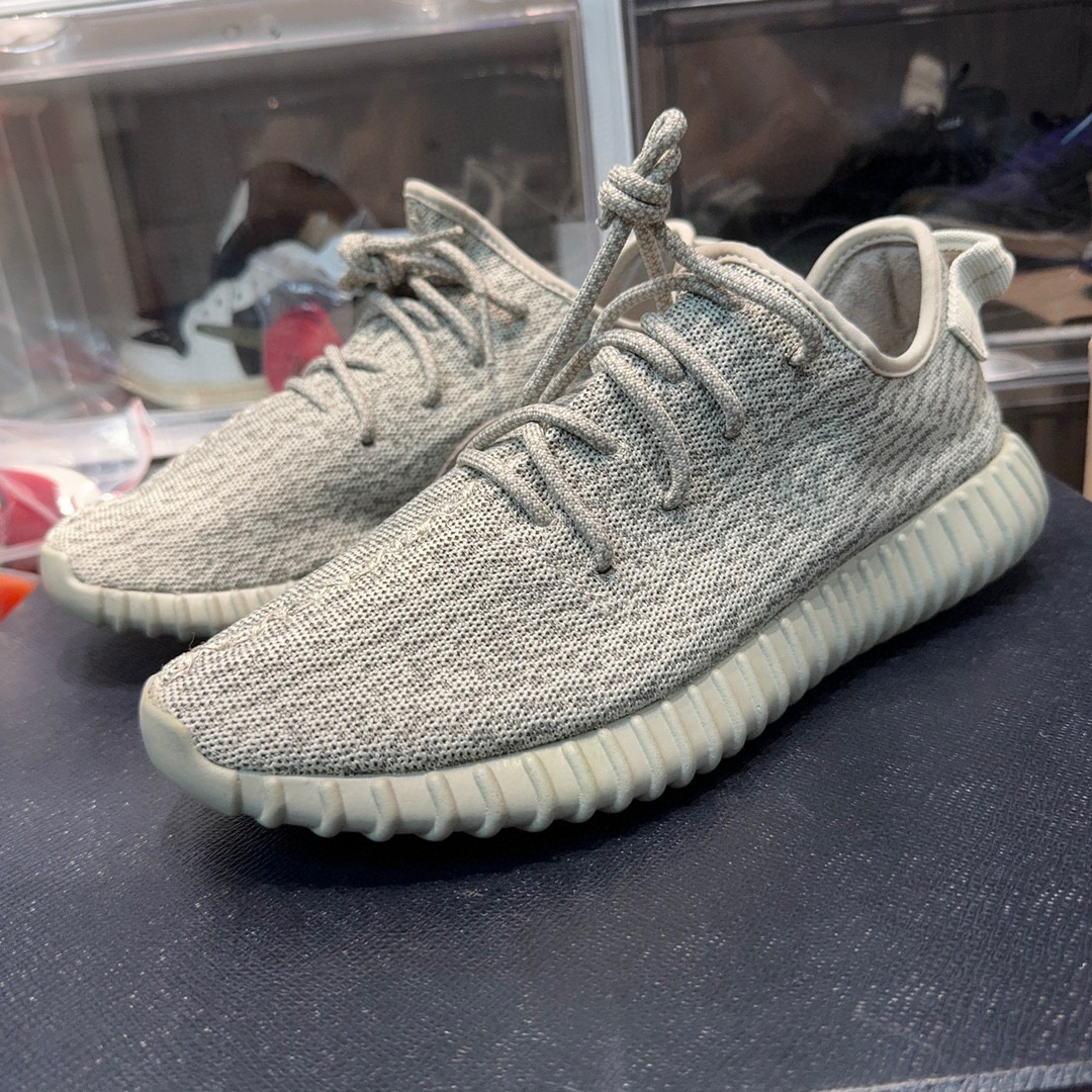 44码/adidas yeezy350 初代 月光灰 运动休闲鞋/98新原盒