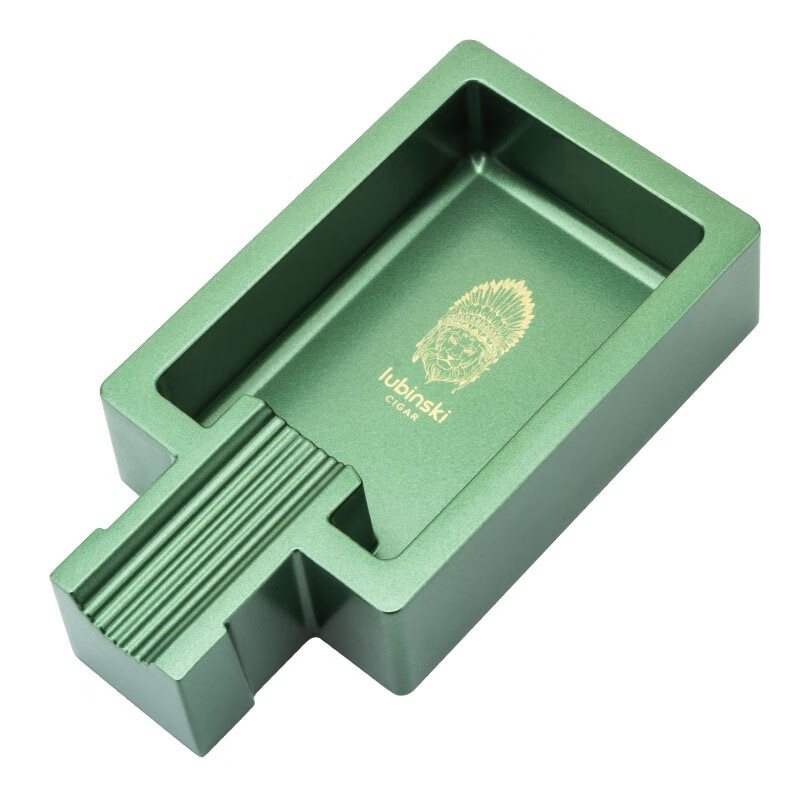 单槽雪茄烟灰缸锌合金电镀喷漆便携式大容量时尚持灰器客厅装饰