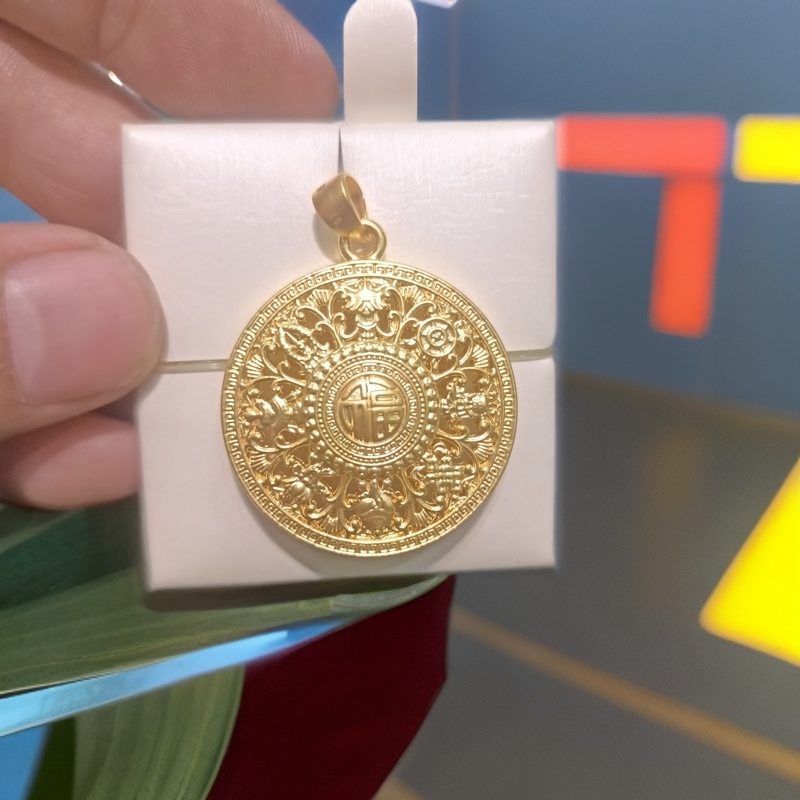 足金3D工艺八宝罗盘