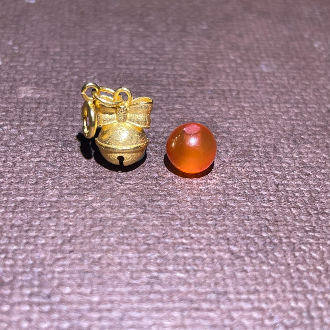 【大师兄】18k金 蝴蝶结小铃铛吊坠