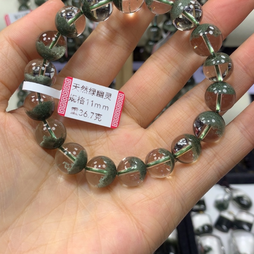 【闪购商品】水晶手串未镶嵌绿幽灵手串