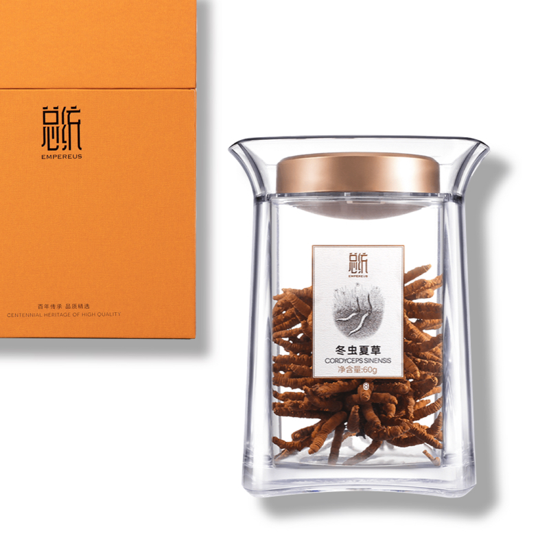 【知嘛甄选】总统牌 冬虫夏草 -0#30/60g/瓶 滋补养生