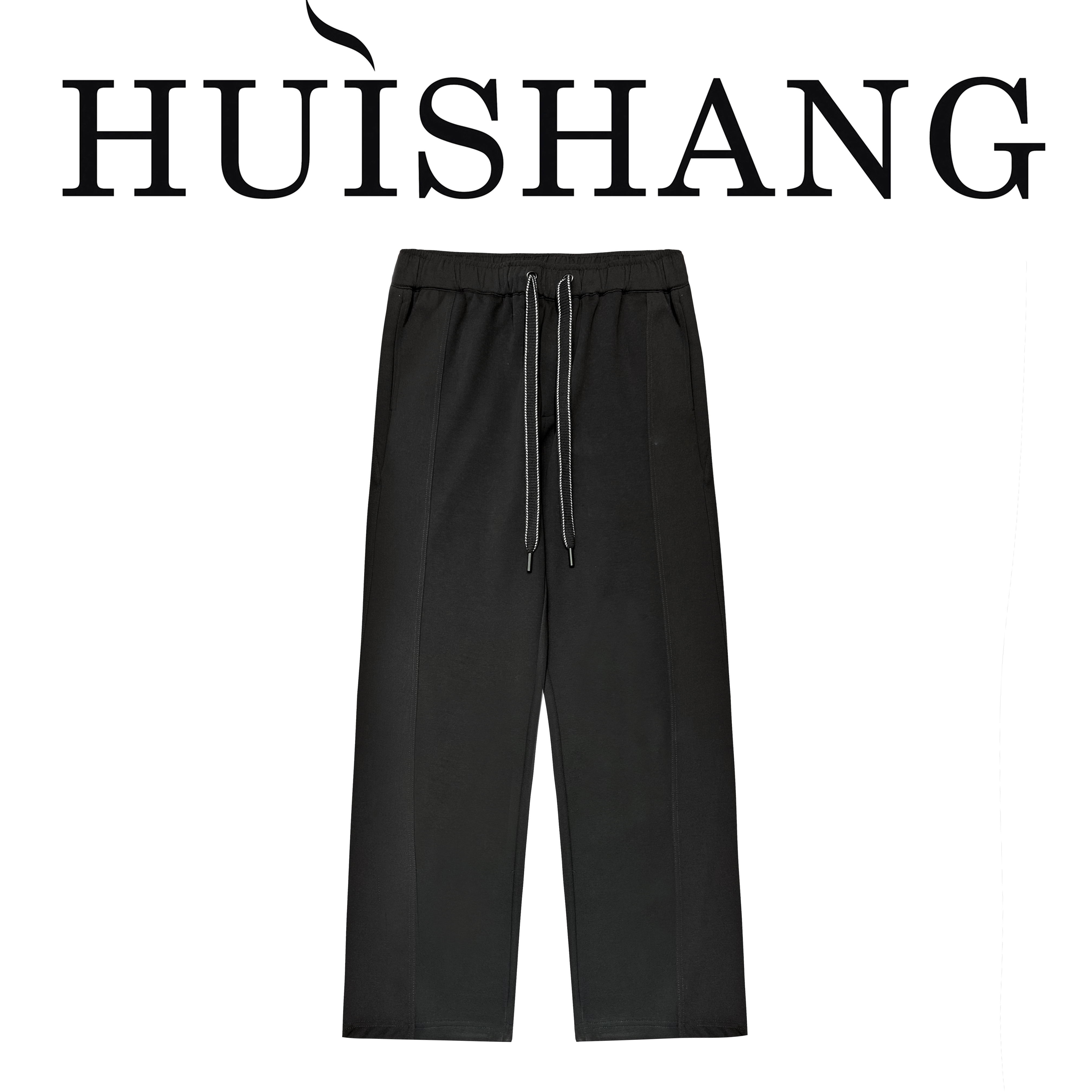 A19·灰色抽绳加绒潮牌男士宽松美式百搭时尚男长裤 W249022-灰色