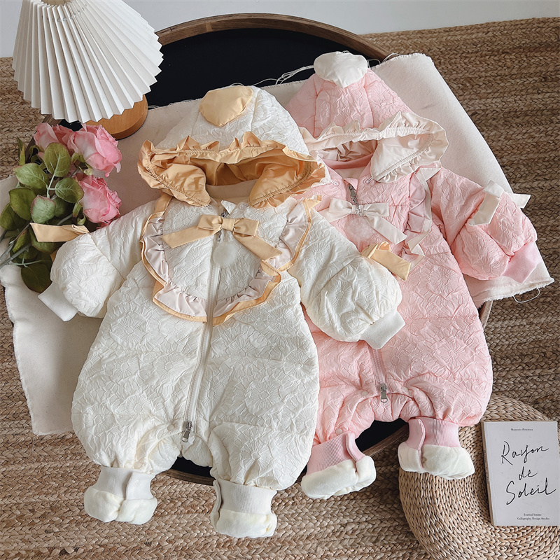 婴幼儿宝宝加绒零下加厚宫廷风白鸭绒羽绒服女童女宝冬季香风2096